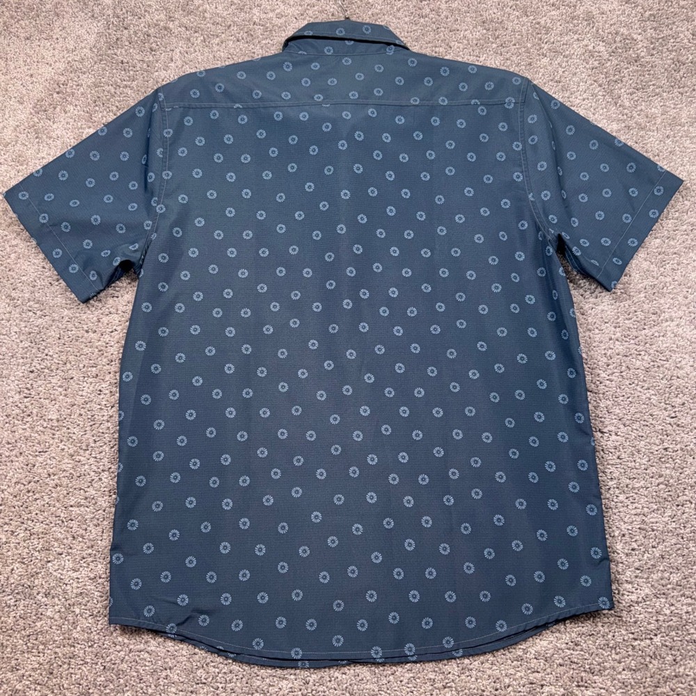 Marmot Arex Short Sleeve Shirt Mens UPF 40 Performance Navy Blue Large NEW - Picture 5 of 8